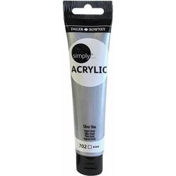 Daler Rowney Simply Acrylic Silver 75ml