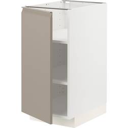 Ikea Metod White Matt/Dark Beige