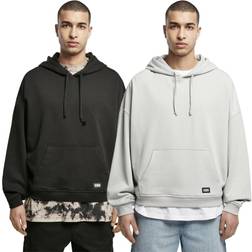 Urban Classics Huvtröja för män 80-tals luvtröja för män överdimensionerad look med långa ärmar färger, storlekar S–XXL, Lätt asfalt