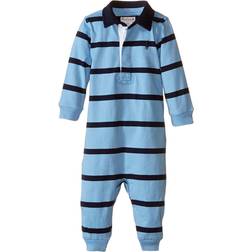 Polo Ralph Lauren Baby Cotton Rugby Coverall - Light Blue