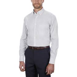 Van Heusen Men's Dress Shirt Regular Fit Pinpoint Stripe - Iced Grey
