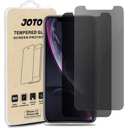 Procase JOTO Privacy 2 stycken skärmskydd för iPhone XR/iPhone 11 6,1 tum, anti-spy härdat glas, sekretessskydd, film, insynsskydd, skyddsfilm skärmskydd för Apple iPhone XR/iPhone 11