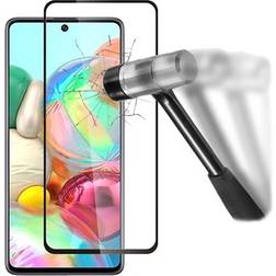 MTP Products 9D Heltäckande Samsung Galaxy A51 5G Härdat Glas Skärmskydd 9H Svart