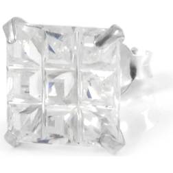 Fort Tempus Firkantet 8mm Bling Ørering