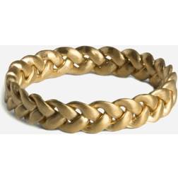 Jane Kønig Medium Braided Ring - Förgyllt-Silver Sterling 925