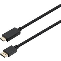 Sandstrøm DisplayPort HDMI-kabel