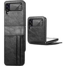 MTP Products Card Serie Samsung Galaxy Z Flip4 Wallet Hülle Schwarz