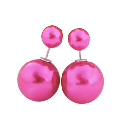 Andet Dobbelte perleøreringe, pink