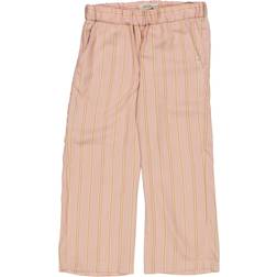 Wheat Cropped Trousers Inga - Peach Stripe