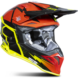 Just1 J39 Poseidon MX Helmet - Black Yellow Fluo Red Adult