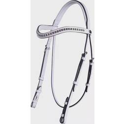 QHP Luxury Riding Bridle - Blanc