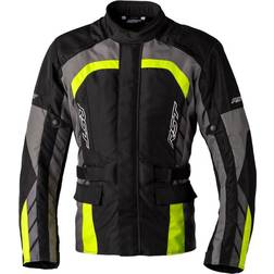 Rst Alpha Motorrad Textiljacke, schwarz-grau-gelb, Größe 3XL, schwarz-grau-gelb, Größe Herren