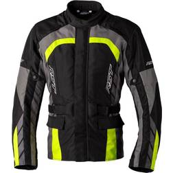 Rst Alpha Motorrad Textiljacke, schwarz-grau-gelb, Größe 3XL, schwarz-grau-gelb, Größe