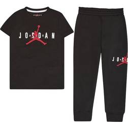 Nike Little Kid's Jordan Jumpman Sustainable Pants Set - Black (85B909-023)