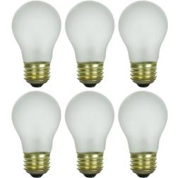 Sterl Lighting Sterl Lighting – 25 Watt A15 Appliance Refrigerator Light Bulb – Medium E26 Standard Household Base 120V Decorative Oven Incandescent 3.34 inch 160Lm 2700K Warm White Frost – 6 Pack