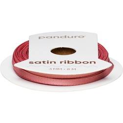 Panduro Hobby Dimrosa satinband – 3 mm brett och 8 meter långt