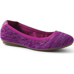 Lands' End Knit Comfort Ballet Pumps Women - Purple