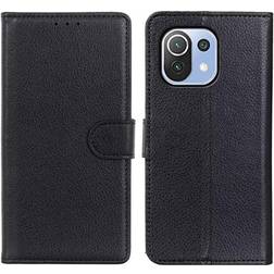 MTP Products Xiaomi Mi 11 Lite 5G Pung med Magnetisk Lukning Sort