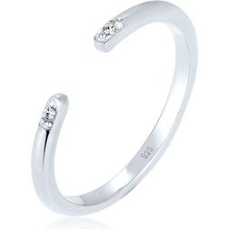 Elli Ring Silberfarben Glass für Damen One