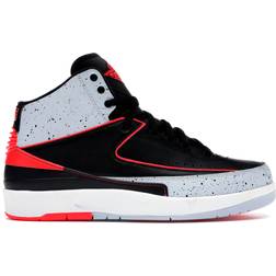 NIKE Air Jordan 2 Retro M - Black/Infrared 23/Pure Platinum/White