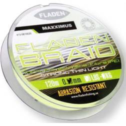 Fladen Maxximus PE yellowbraid flätlina 120m 0.10mm