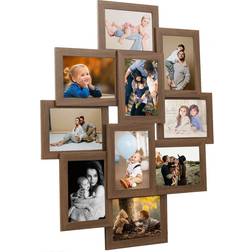 vidaXL Collage Light Brown Cadre Photo 10x15cm 10pcs