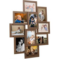 vidaXL Collage Light Brown Ram 10x15cm 10st
