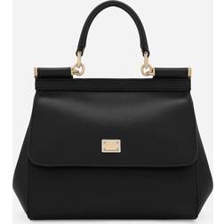 Dolce & Gabbana Sicily Medium Skuldertaske Sort