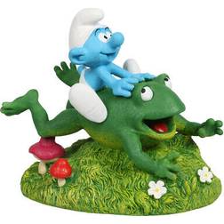 Aqua Della Decoration Smurf With Frog 13 x 8.2 x 11.4