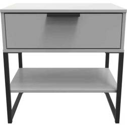 Diego Ready Dusk Grey Bedside Table 39.5x57.5cm