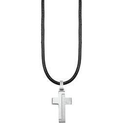 s.Oliver Chain With Pendant Set Black Cross