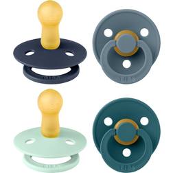 Bibs 4 Pack Soothers Blue Green