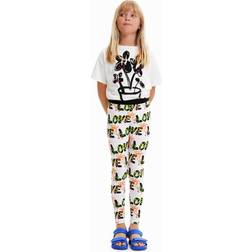 Desigual Girl's Garden Leggings, White