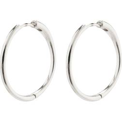 Pilgrim Eanna Large Hoops - Silver