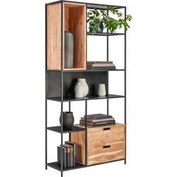 Landscape Shelf Black Bokhylla 185cm