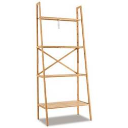 Costway 4-Tier Natural Book Shelf 58"