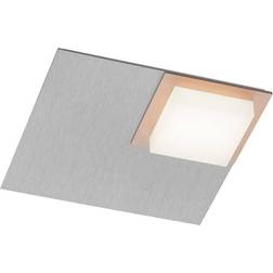 Bankamp Quadro Plafonnier LED 8"W Argenté 7703/1-69