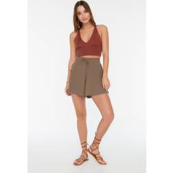 Trendyol Collection Trendyol Collection Shorts Braun Mittlerer Bund für Damen