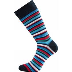 JBS Patterned Cotton Socks - Wit/Turkoois