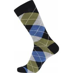 JBS Patterned Cotton Socks - Blauw/Groen