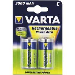 Varta Baby C Rechargeable Energy Akku 2200mAh NI-MH 2er Pack, 56614101402, grün, CR2032