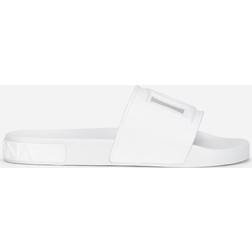 Dolce & Gabbana Rubber Beachwear Slides with DG Millennials Logo