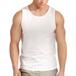 Bread & Boxers Tank Relaxed Male Ropa Tops Blanco