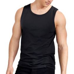 Bread & Boxers Tank Relaxed Male Ropa Tops Negro