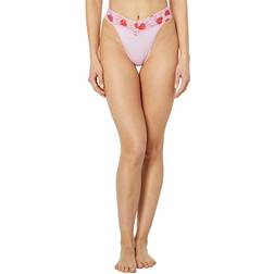 Hanky Panky 2P Cotton Rise Thong - Roze/Rood Katoen