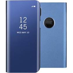 MTP Products iPhone X iPhone XS Luksus Series Mirror View Flip Cover Blå
