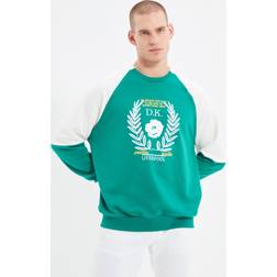 Trendyol Collection Herr Emerald Oversize Passform - Grön