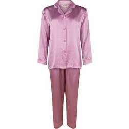 Lady Avenue Pure Silk Basic Pyjamas - Pink