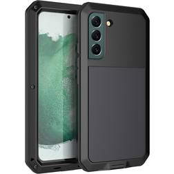 MAULUND Samsung Galaxy S21 FE 5G Metal Silikone Hybrid Cover m. Skærmbeskyttelse Sort