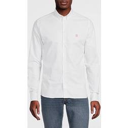 Les Deux Oliver Long Sleeve Oxford Shirt White